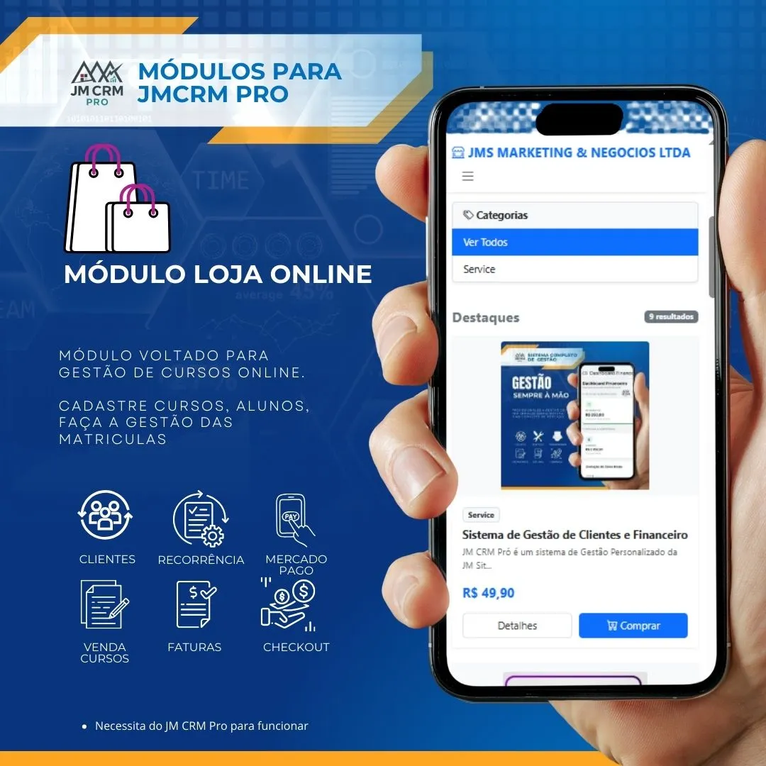 Gestão e Venda automatizada